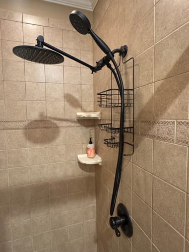 Customer photo review of 3-Spray Dual Shower Head with Adjustable Shower Arm