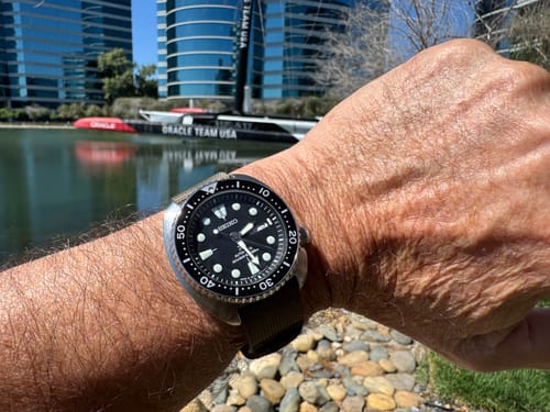 Customer photo review of Glomar Explorer - Hook And Loop Watch Strap