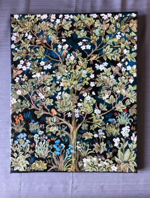 Customer photo review of Tree of Life by William Morris – Paint by Numbers