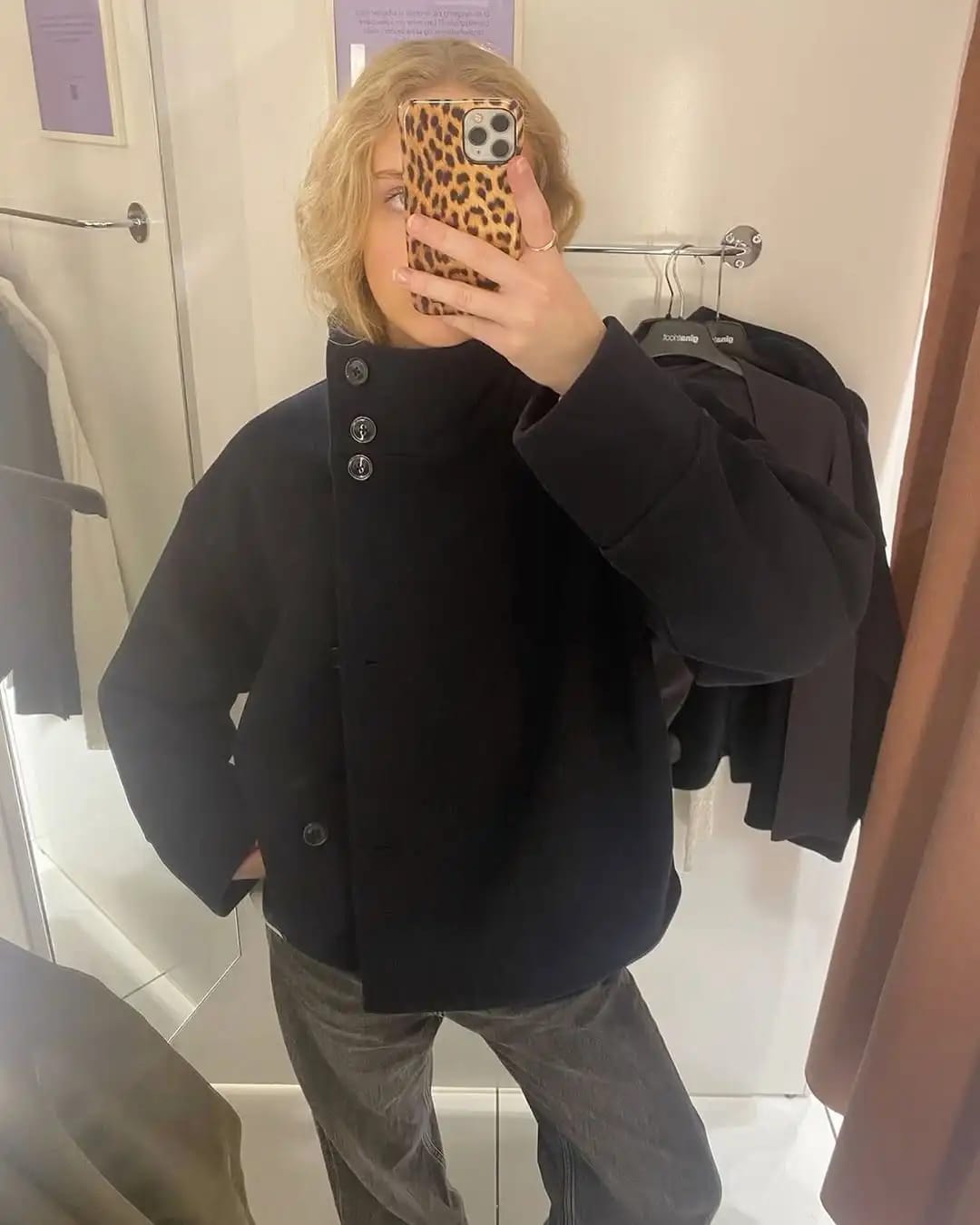 Customer photo review of Rosalia Elegant Lady Women's Jacket with Stand Collar for Autumn Style
