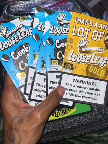 Customer photo review of LooseLeaf x Sprinklez Platinum Grabba Crush