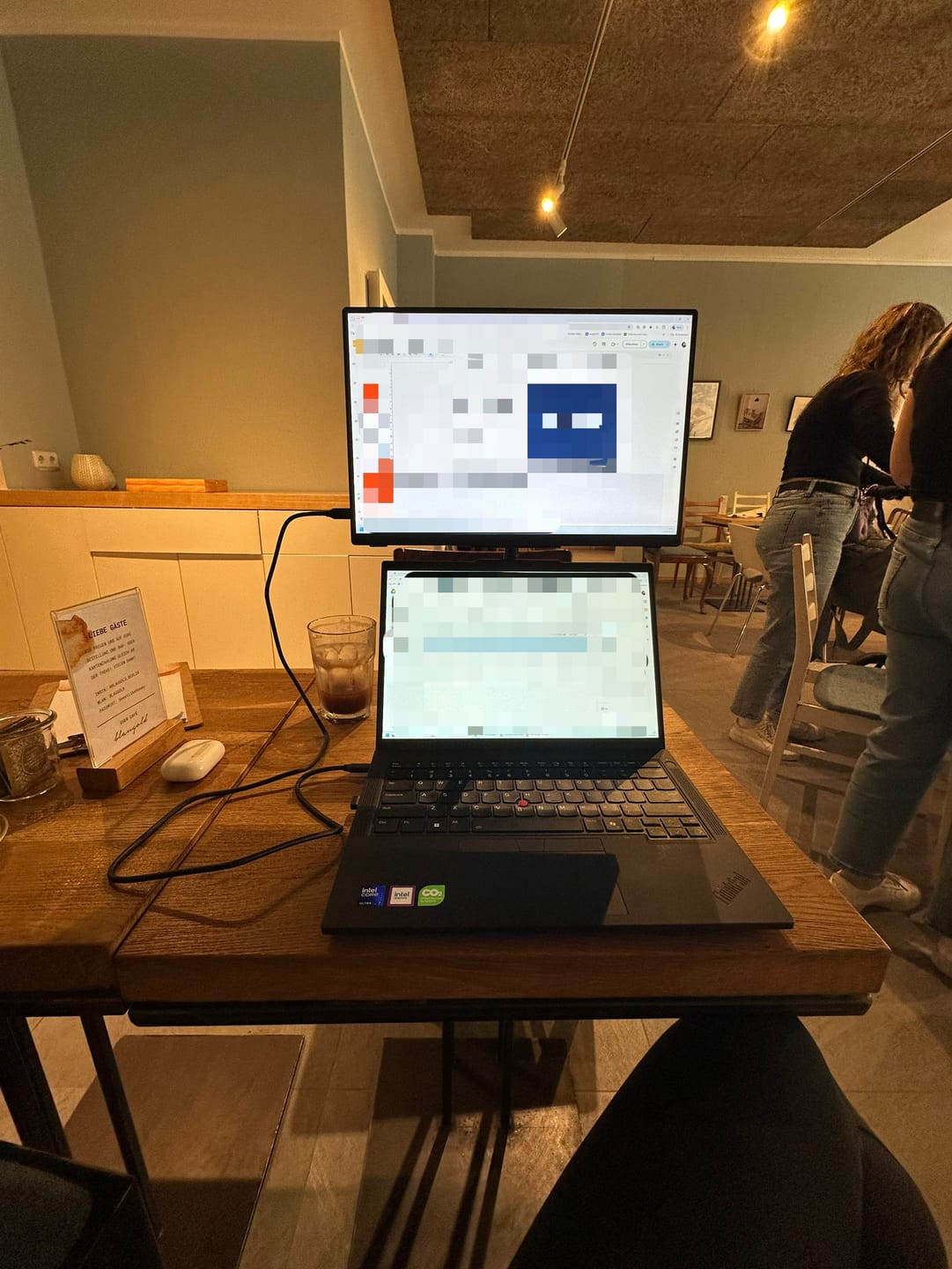 Customer photo review of 16” Portable Monitor + Stand