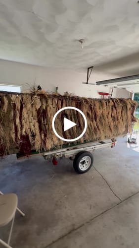 Customer video review of Hunting Blind Raffia Grass (Pack)