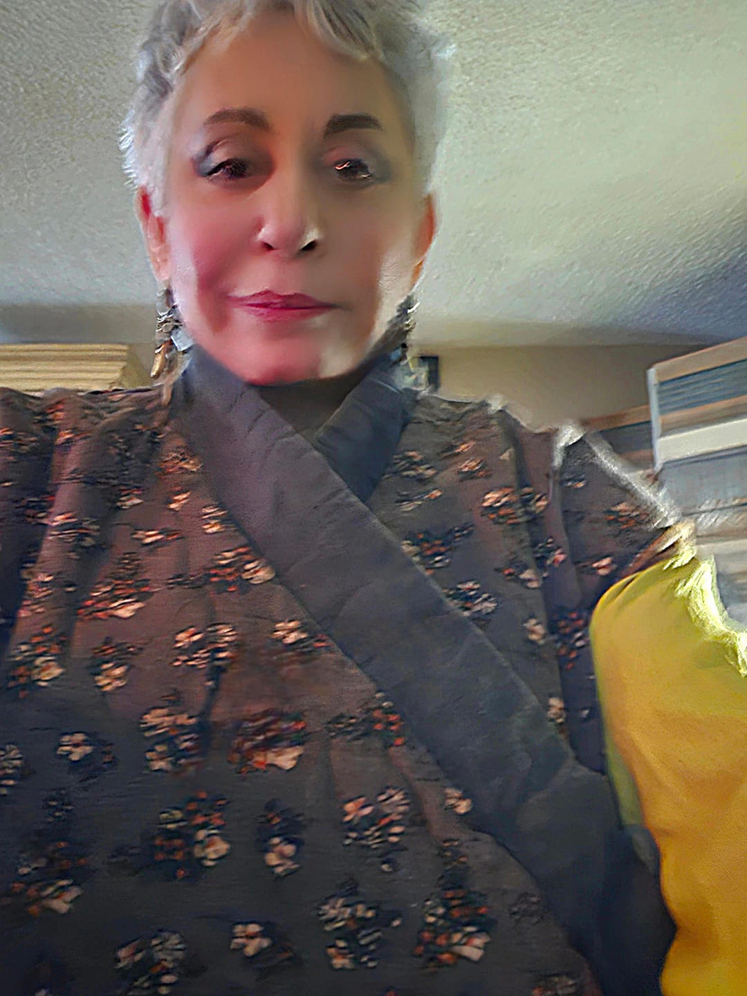 Customer photo review of Women Vintage Floral Cotton Vest