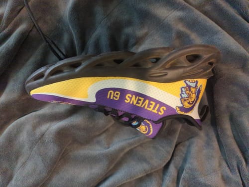 Customer photo review of Personalized Stylish Sneakers, Custom Event  Comfortable Shoes, Team, Company Gift