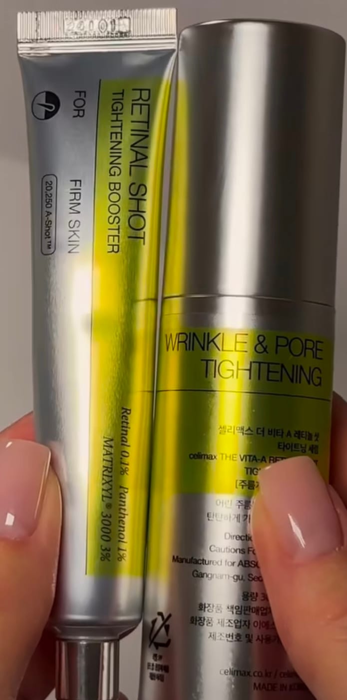 Customer photo review of Liftinga efektu piešķirošs krēms-būsteris ar retinālu Celimax THE -A Retinal Shot Tightening Booster