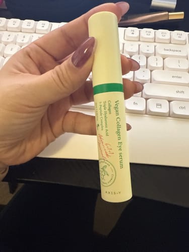 Customer photo review of AXIS Y Vegan Collagen Eye Serum