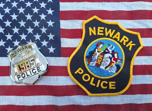 Customer photo review of NPD Newark NJ Police Officer Shield Badge *Customizable Number*