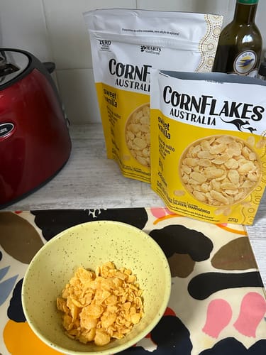 Customer photo review of Australia CornFlakes Sweet Vanilla.