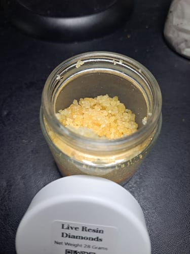Customer photo review of Live Resin Diamonds