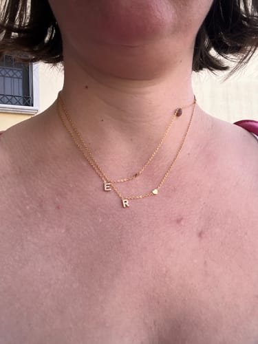 Customer photo review of Collana letter love