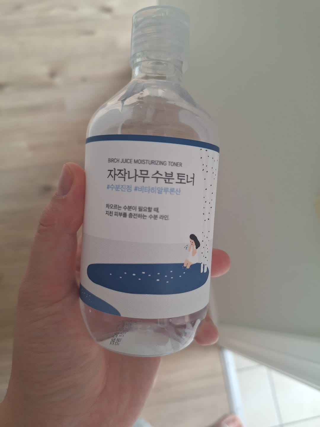 Customer photo review of Mitrinošs toniks ar bērzu sulu Round Lab Birch Juice Moisturizing Toner