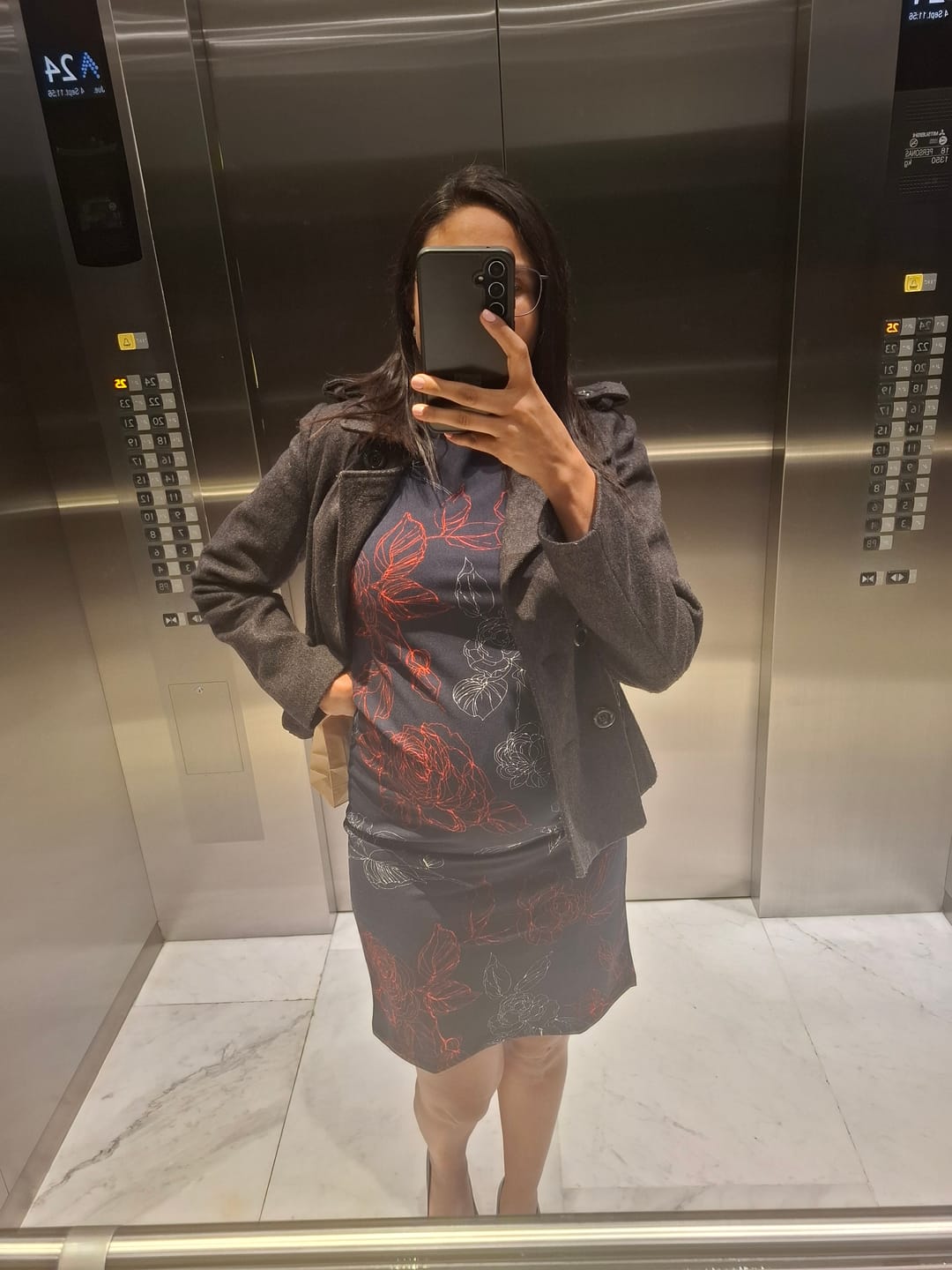 Customer photo review of Vestido de maternidad •Berlín•