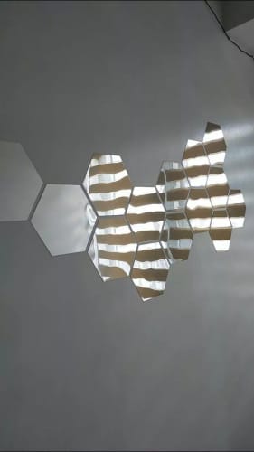 Customer photo review of HexaGlow™  – Hexagon Decor Tiles