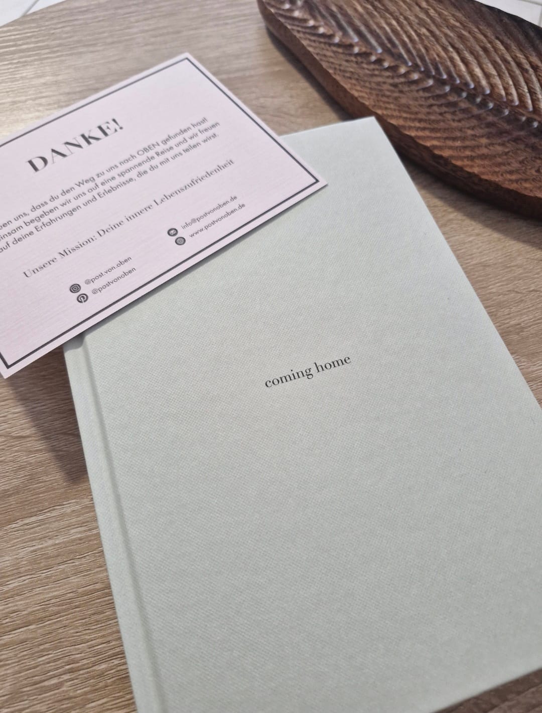 Customer photo review of "coming home" Journal