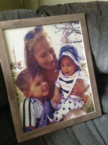 Customer photo review of Custom Diamond Painting Kit