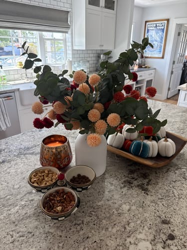 Customer photo review of Faux Moutan Peony - Peach (8 Stems / 46 Peonies)