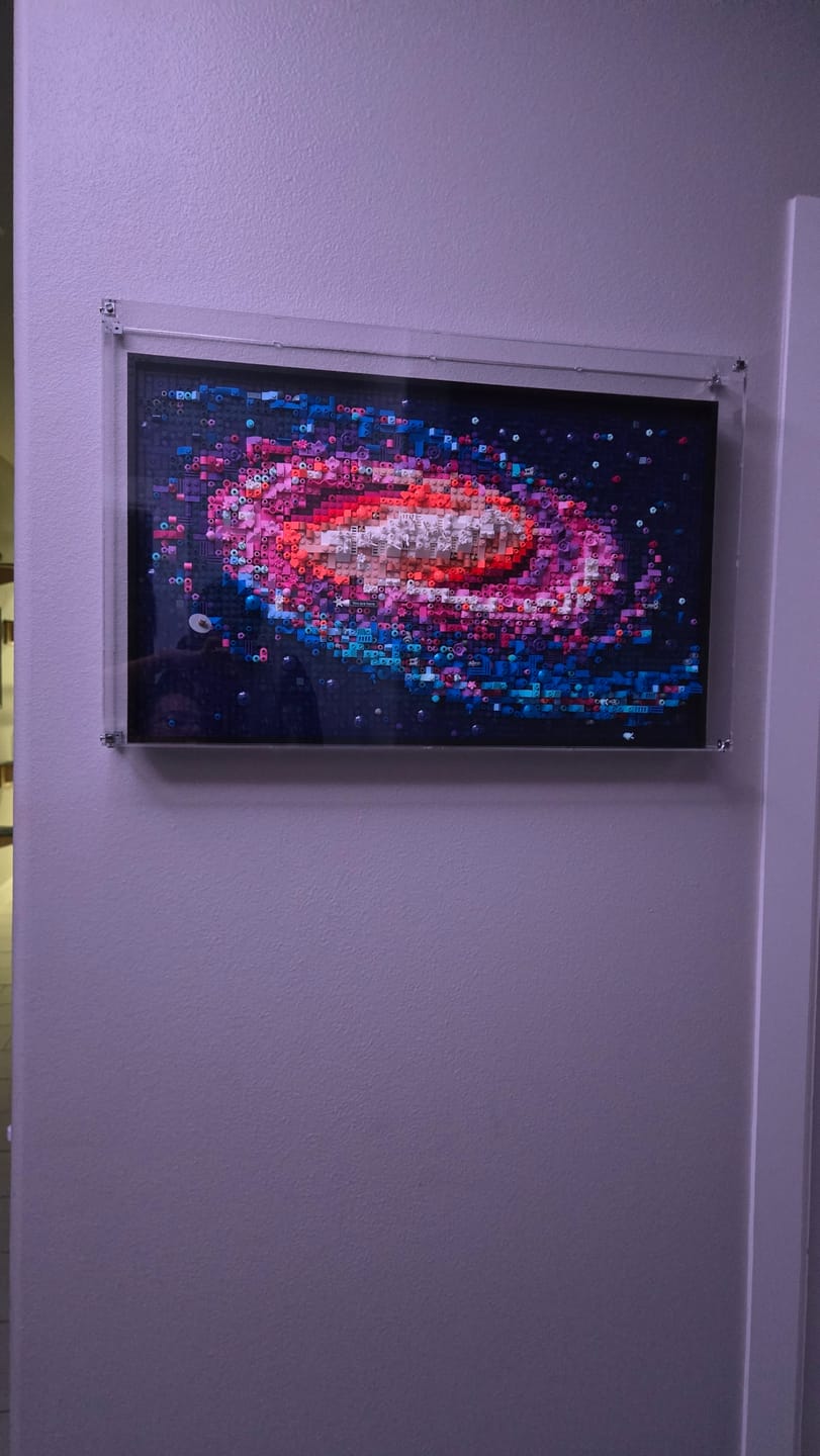 Customer photo review of Wall Mounted Display Case for LEGO® 31212 Art The Milky Way Galaxy