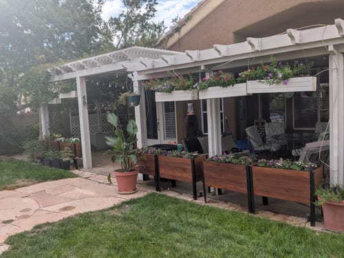 Customer photo review of 18" x 36" Raised Garden Bed - 30" TALL