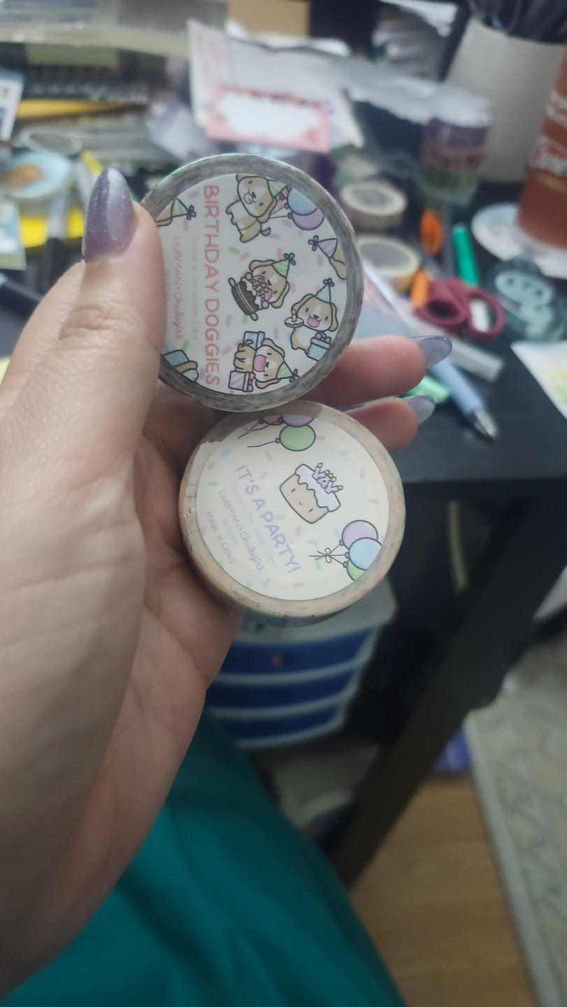 Customer photo review of Happy Birthday Washi Tape (Set of 2)