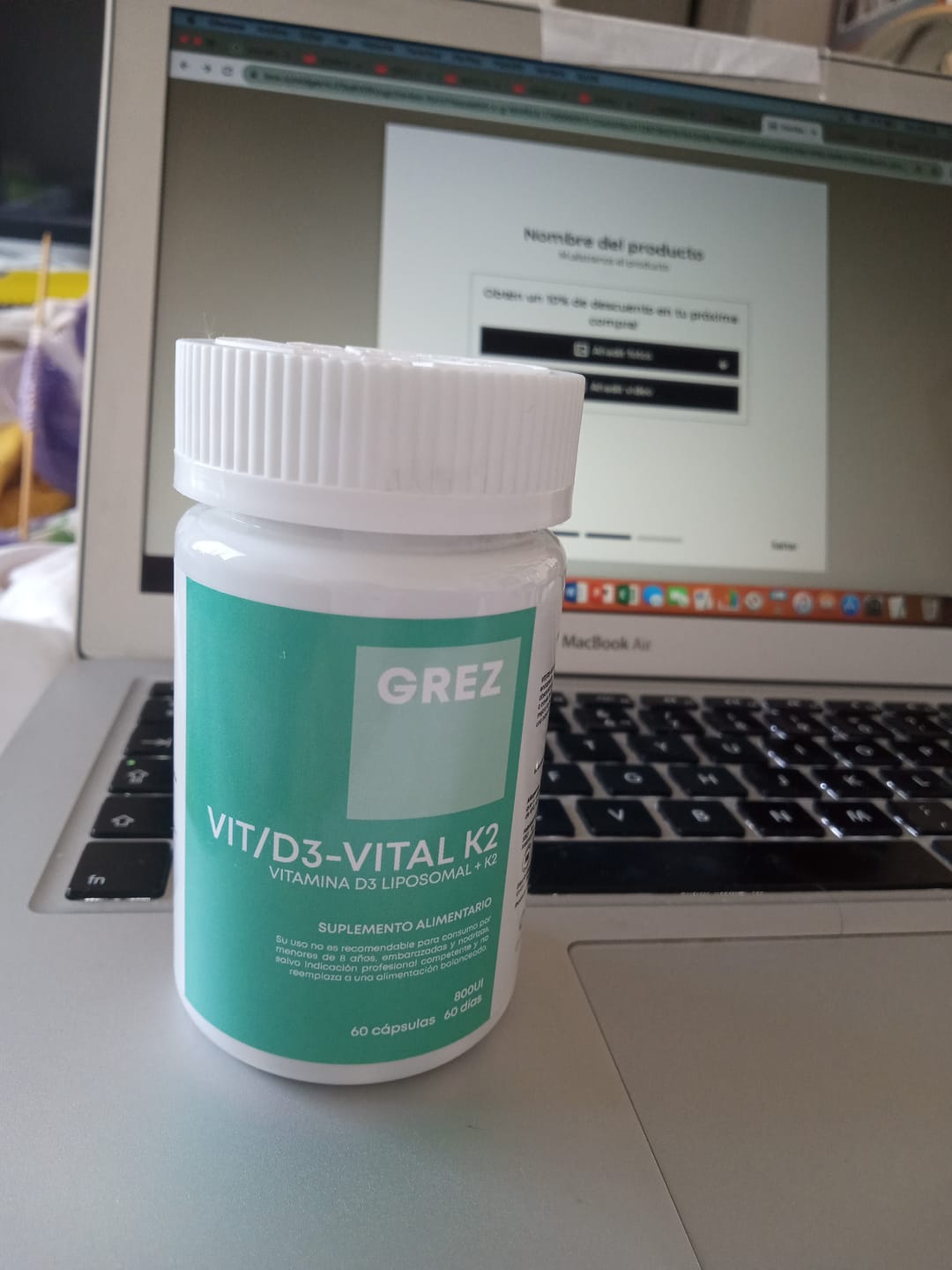 Customer photo review of VIT/D3-VITAL K2 - 800UI Vitamina D3 Liposomal