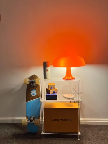 Customer photo review of Puffball Lamp | Blood Orange