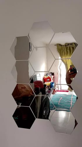 Customer photo review of HexaGlow™  – Hexagon Decor Tiles