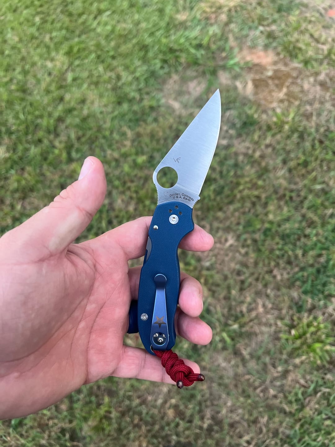 Customer photo review of Lone Star Knife Lanyard – Handmade Utility & Style