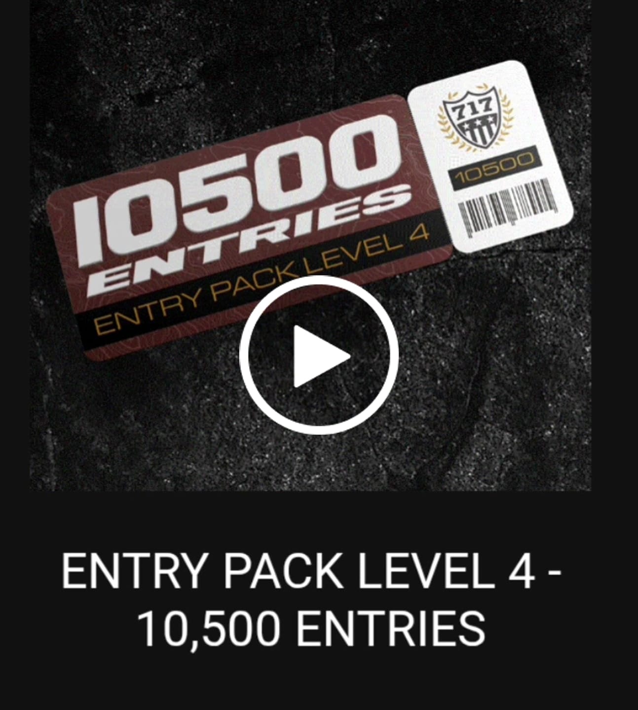 Customer video review of ENTRY PACK LEVEL 4 - 10,500 ENTRIES