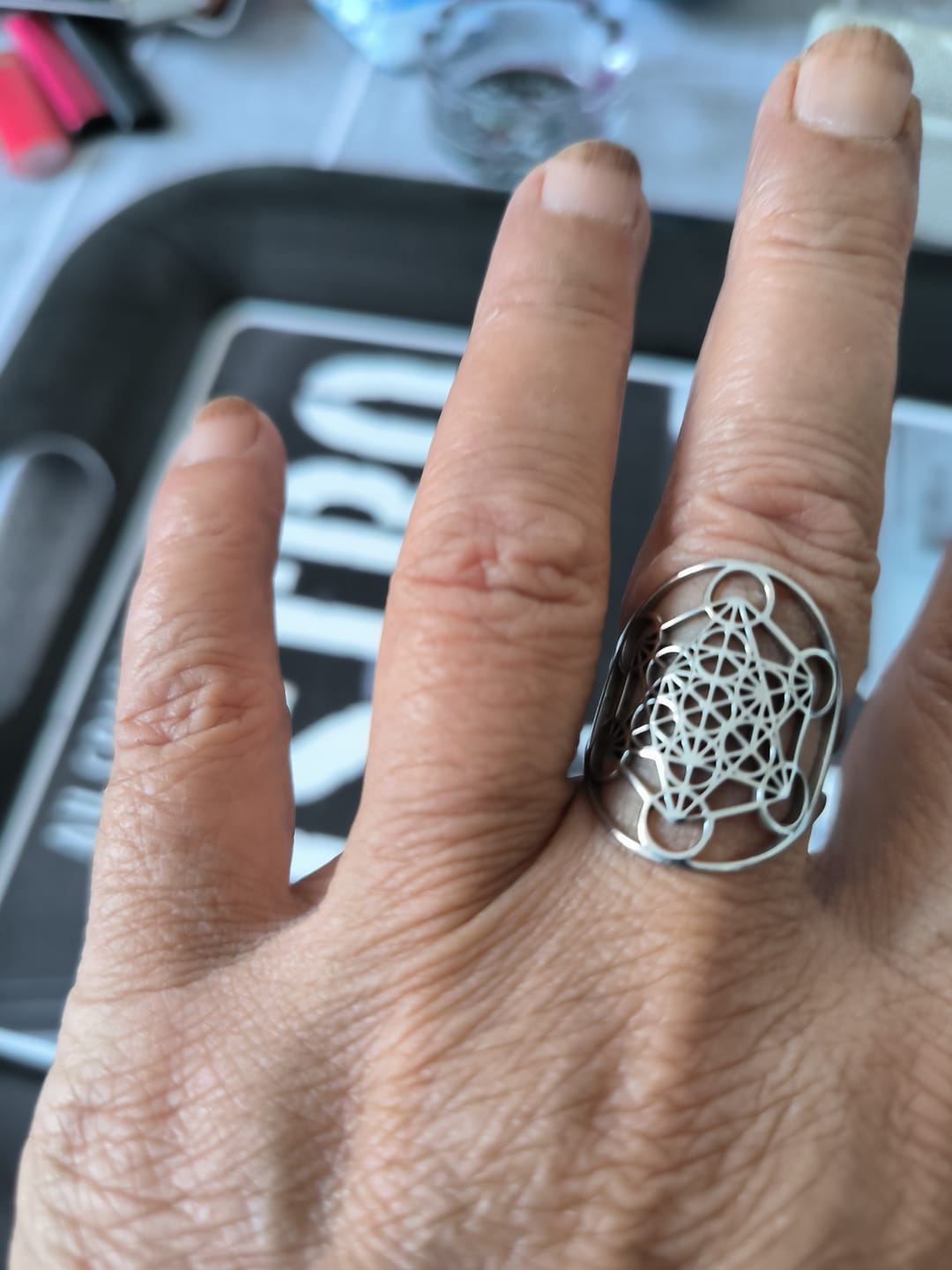 Customer photo review of Bague Ajustable Métatron