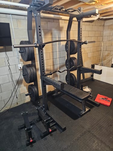 Customer photo review of HGL Half Cage Squat Rack