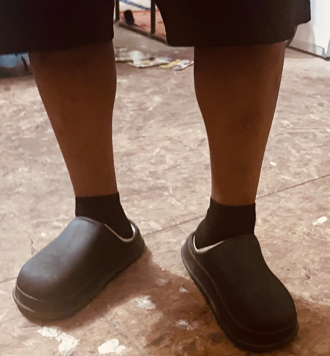 Customer photo review of Men's Orthopedic Cushion Slides with Fur - Cloud Slides