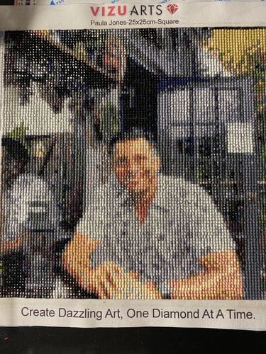 Customer photo review of Custom Diamond Painting Kit