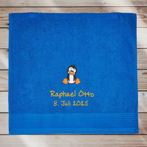 Customer photo review of Personalisiertes Kinder Handtuch mit Namen und Motiv bestickt