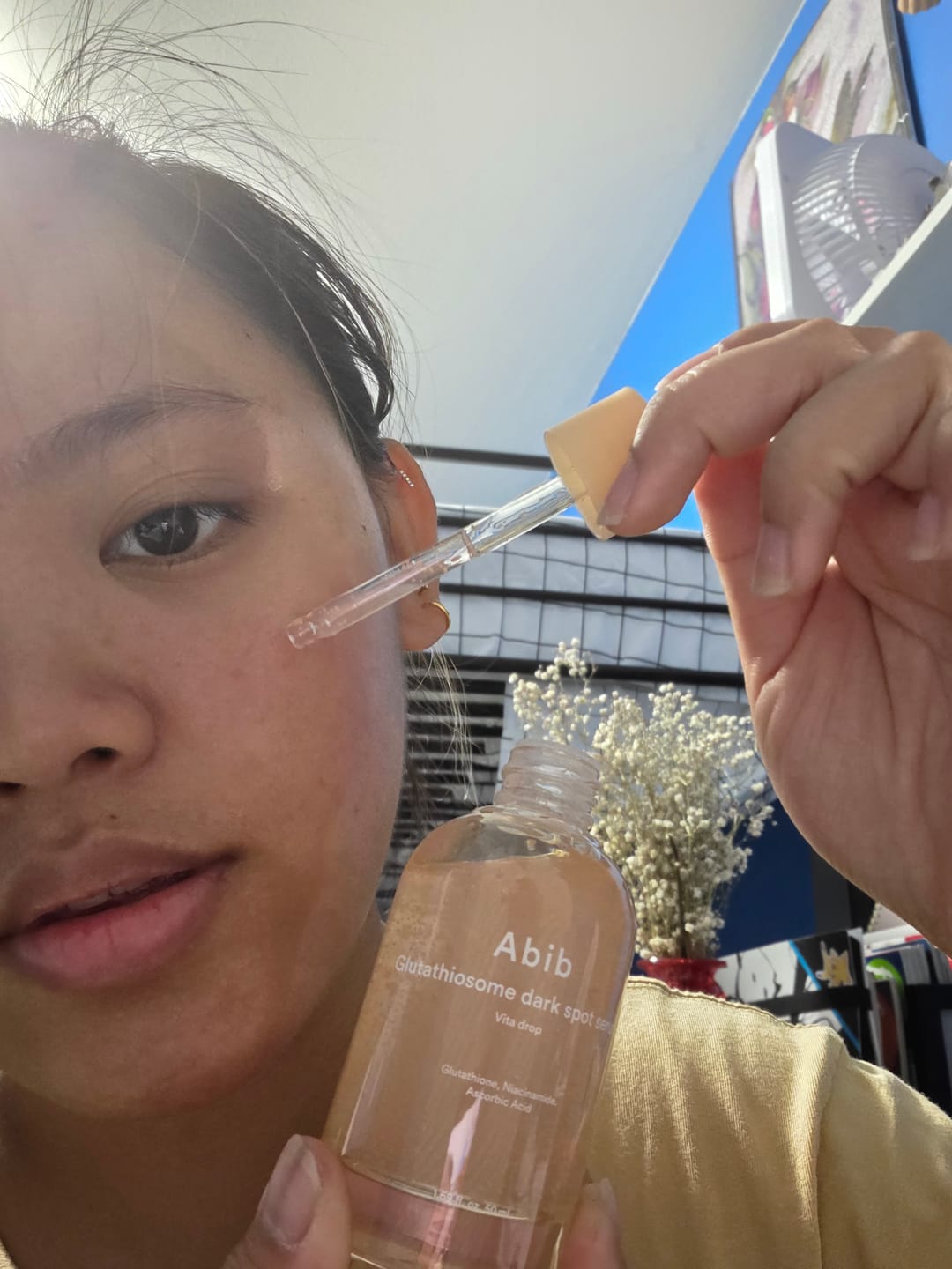 Customer photo review of Glutathiosome dark spot serum Vita drop