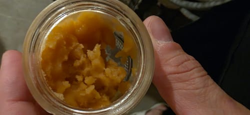 Customer photo review of Blueberry Kush THCA Crumble