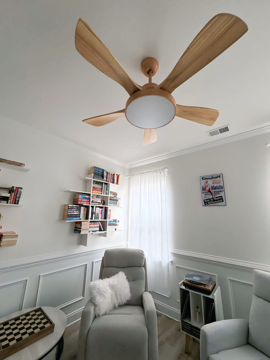Customer photo review of WOMO Scandi Reversible Ceiling Fan with Light-WM5002