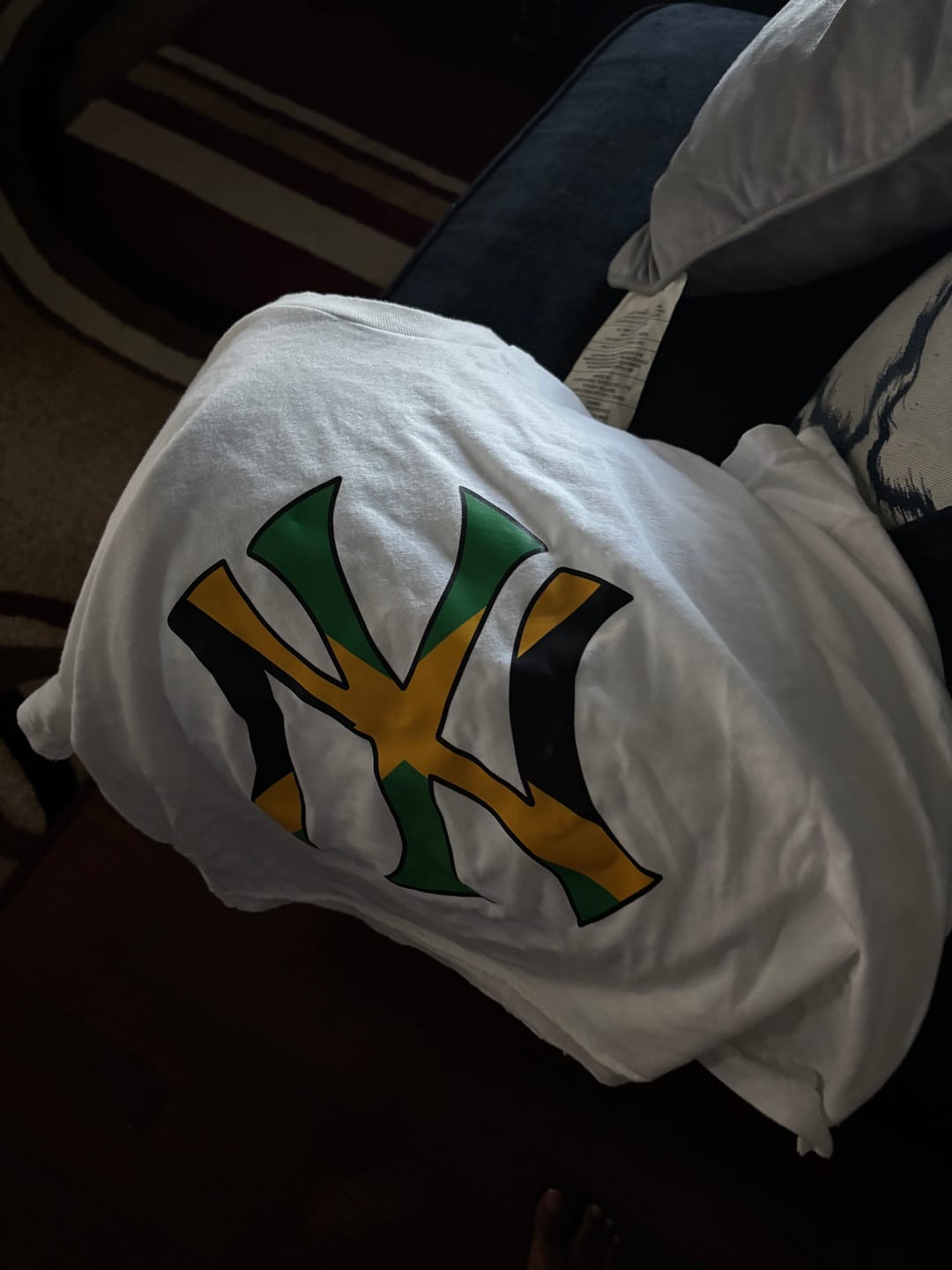 Customer photo review of Caribbean Flags x NY Baby Tee