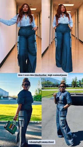 Customer photo review of Allyson Set|Denim