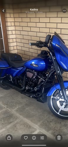 Customer photo review of Mid Frame Air Deflectors & Heat Shield for 2009-2025 Harley Touring Models