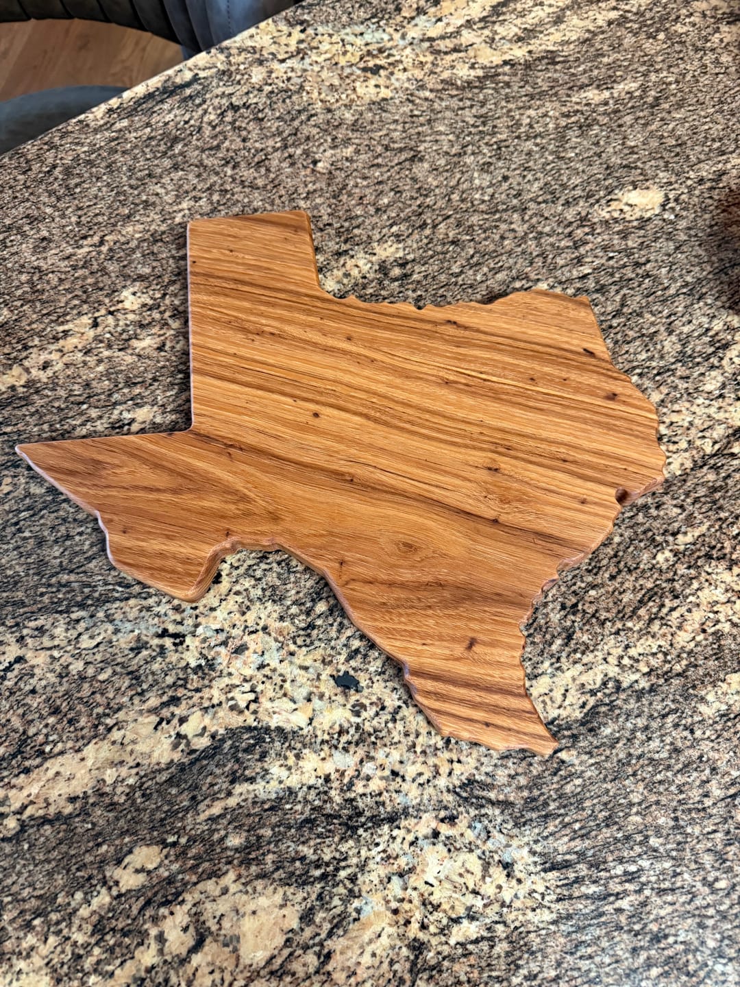 Customer photo review of 16x15" State Of Texas + Star Inlay Acrylic Router Template