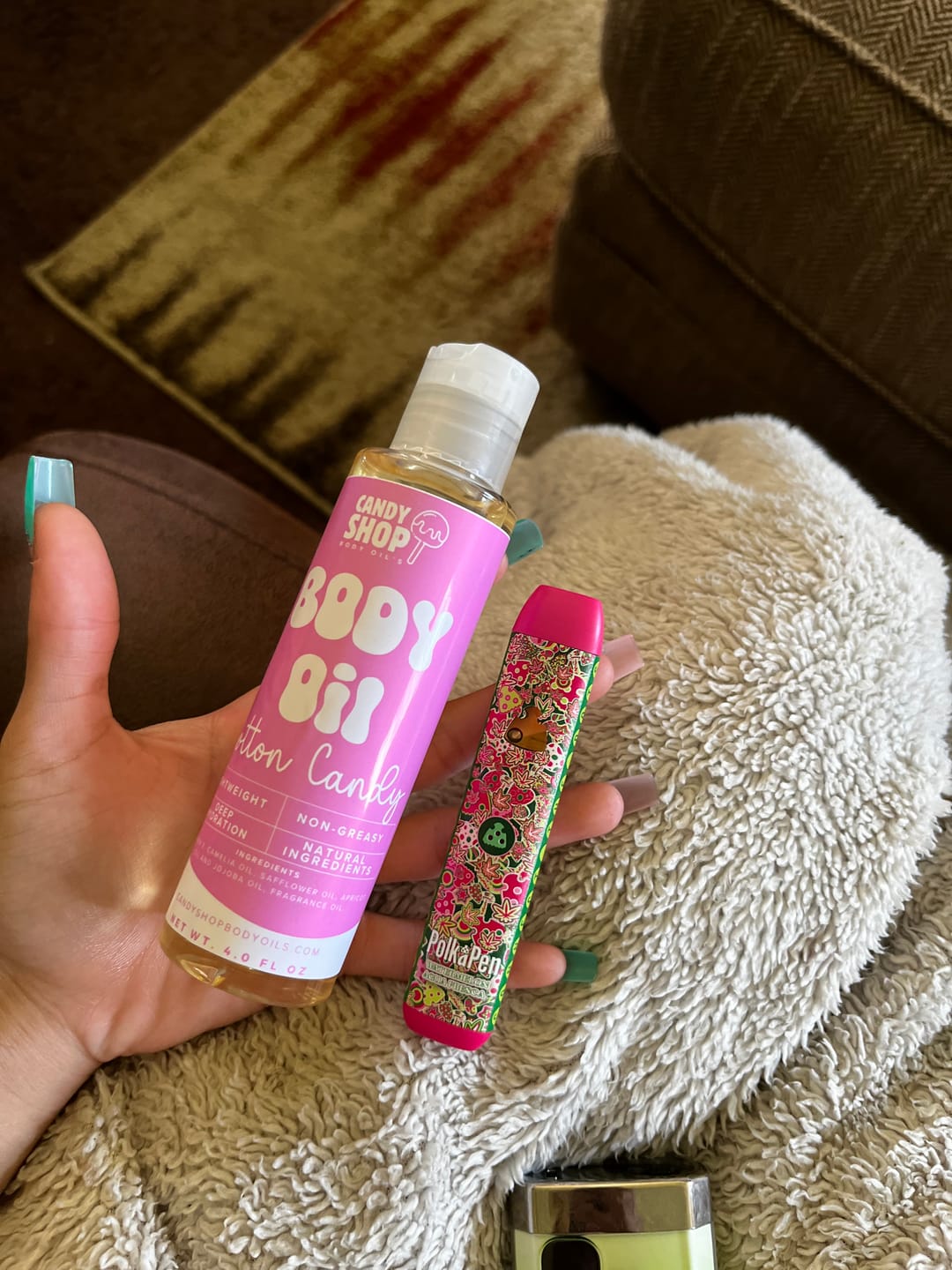 Customer photo review of Cotton Candy - Body Oil