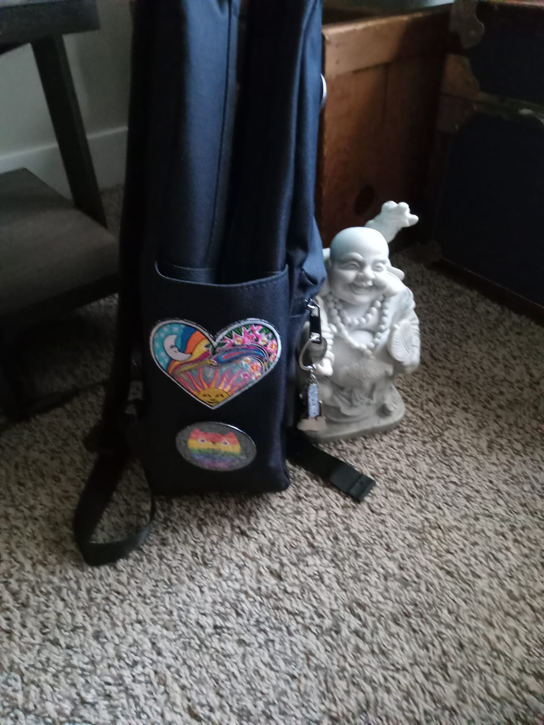 Customer photo review of Psychedelic Celestial Heart Patch