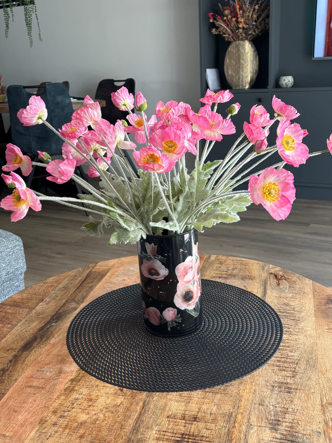 Customer photo review of Zijden Klaprozen - Roze