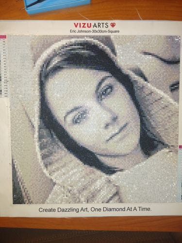 Customer photo review of Custom Diamond Painting Kit