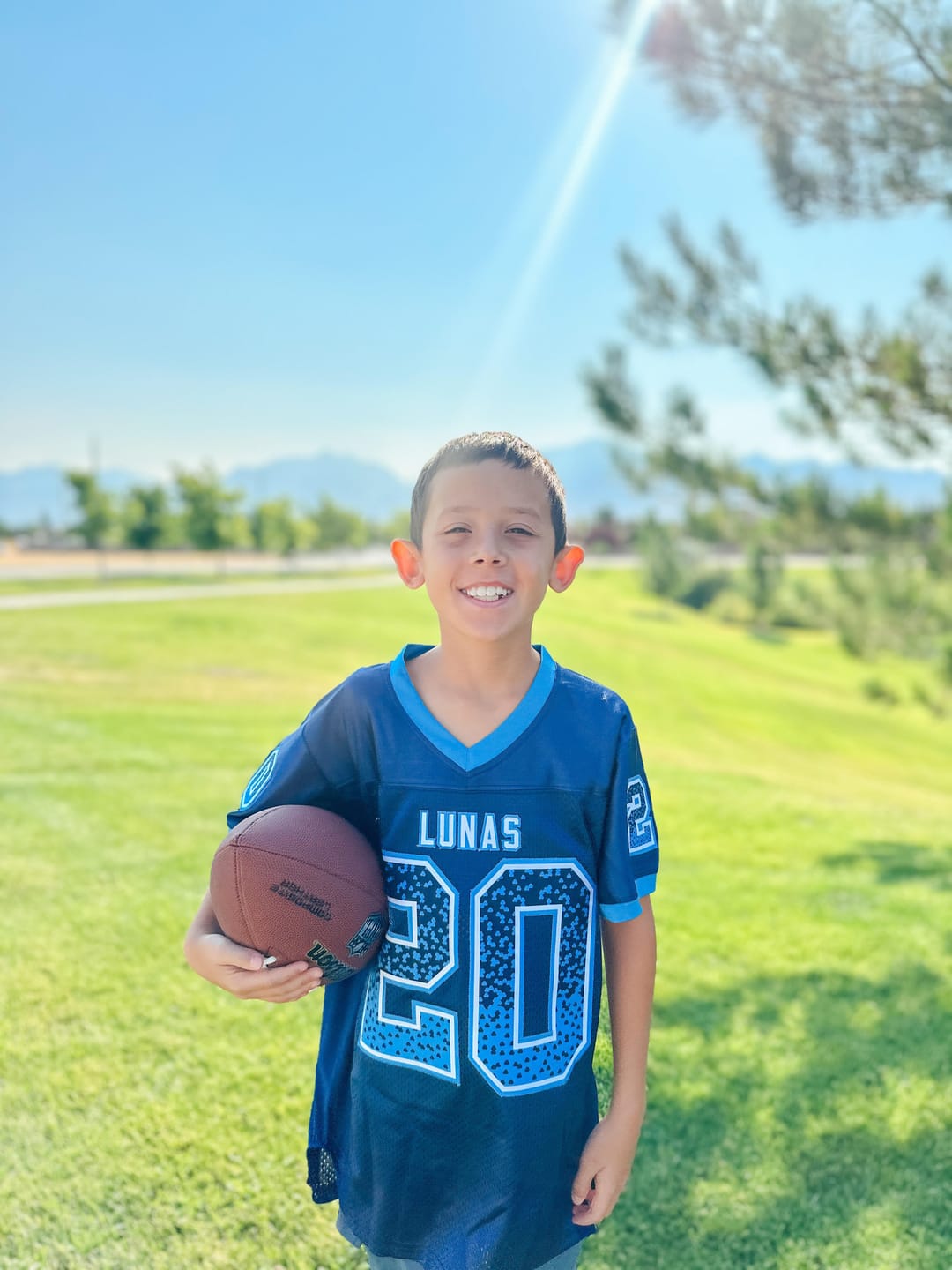 Customer photo review of Custom Black Red Gradient Fashion Outdoor Flag Football Jersey