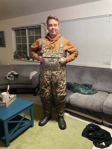 Customer photo review of FLASH SALE AquaWade Duck Waterfowl Hunting Breathable Chest Waders
