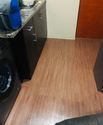 Claudia B. review of 🔥 TINICOO Peel & Stick PVC Flooring – Waterproof, Fireproof & DIY in Minutes (5m²)-FD804 image 1 out of 2