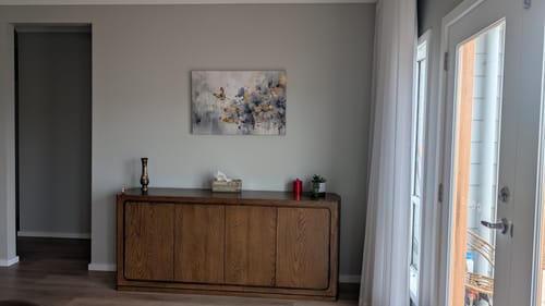 Customer photo review of TOUCH OF GOLD CANVAS