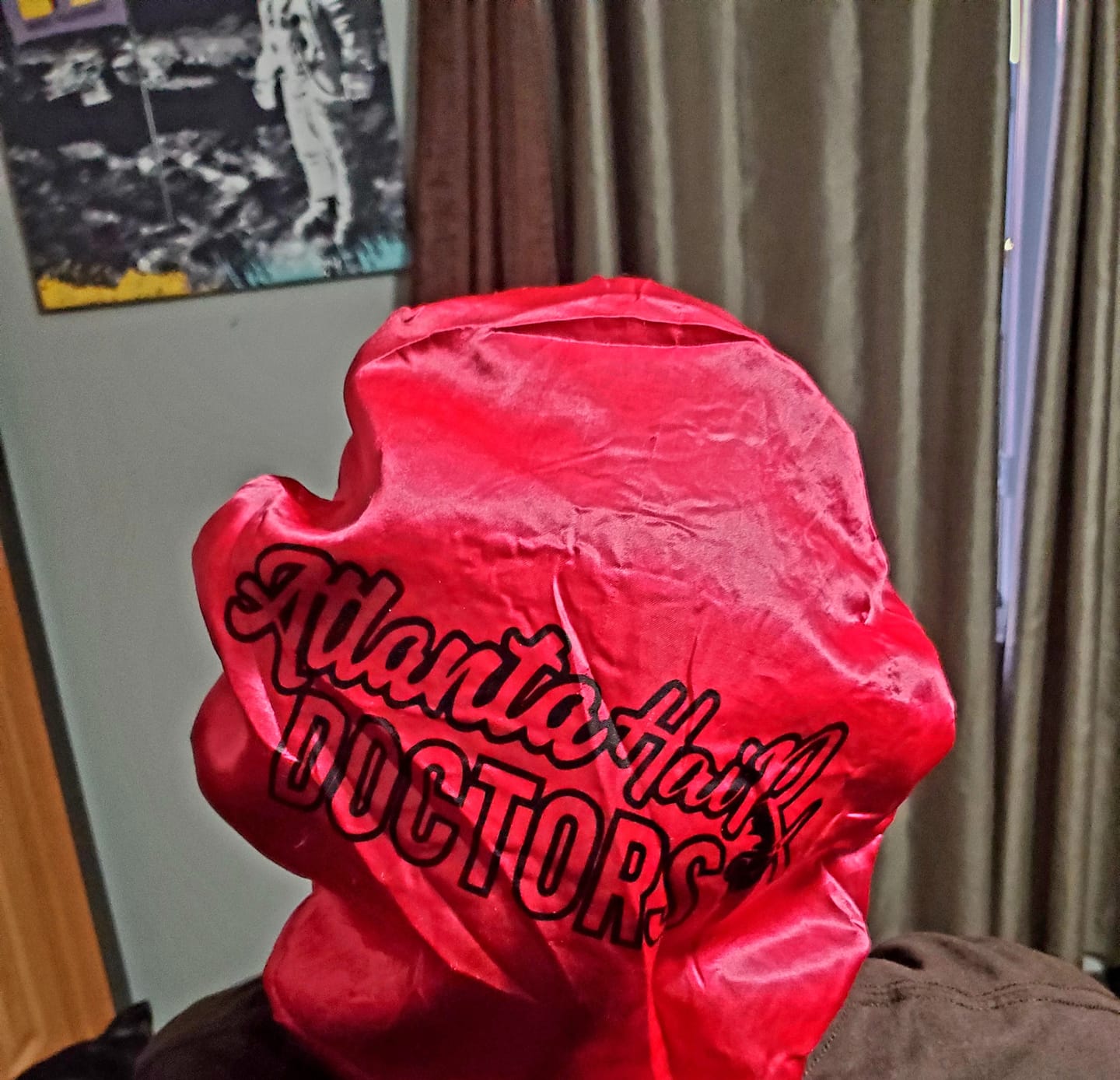 Customer photo review of Free Satin Bonnet